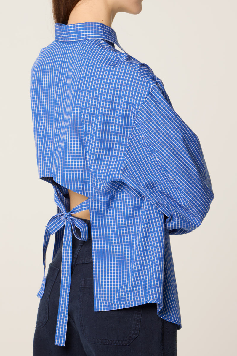 Backless shirt