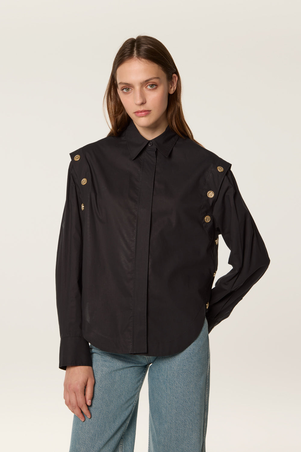 Snap-button shirt