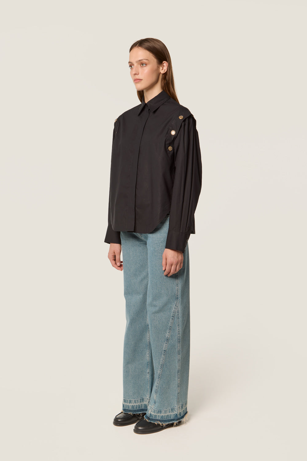 Snap-button shirt