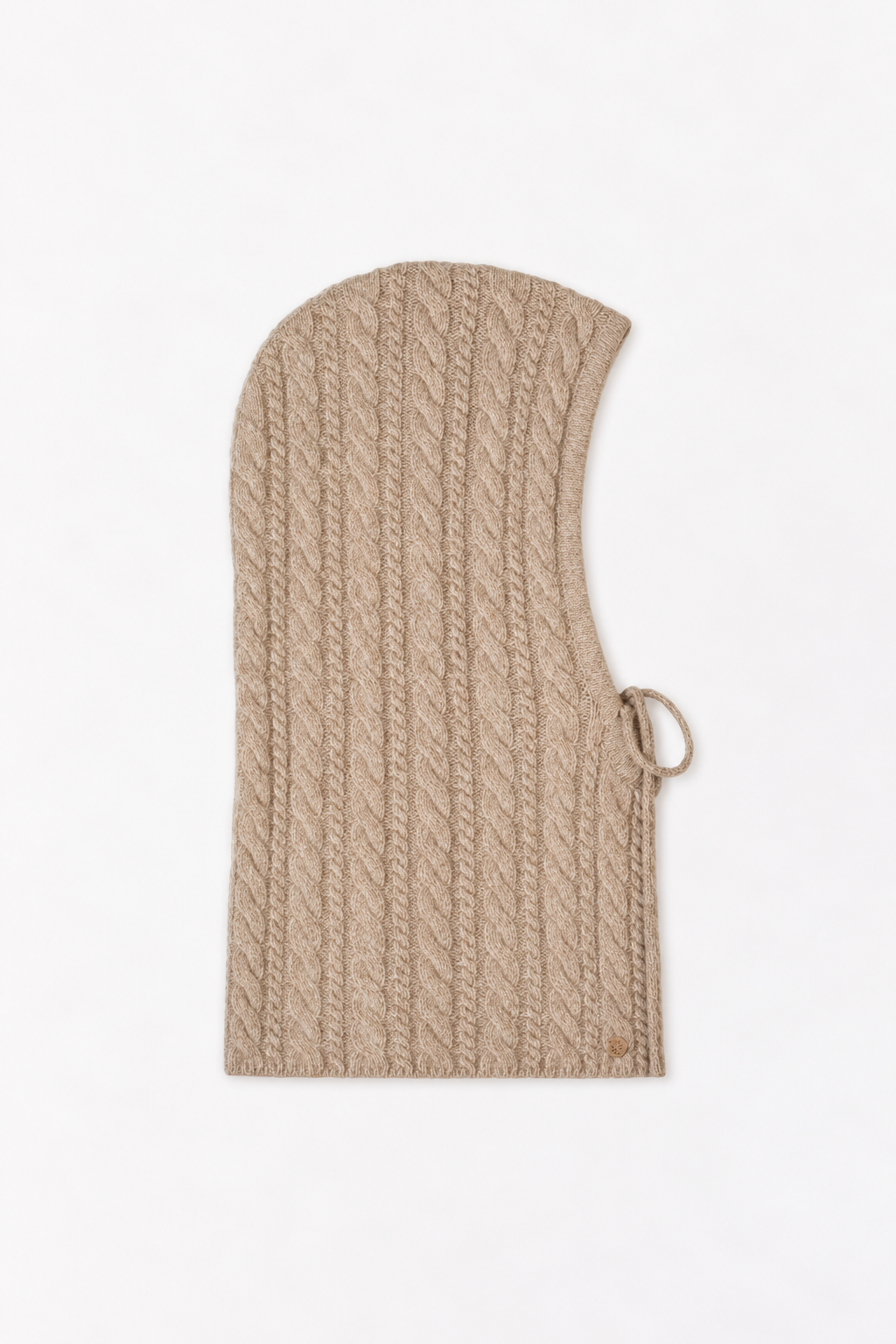 Cable-knit balaclava