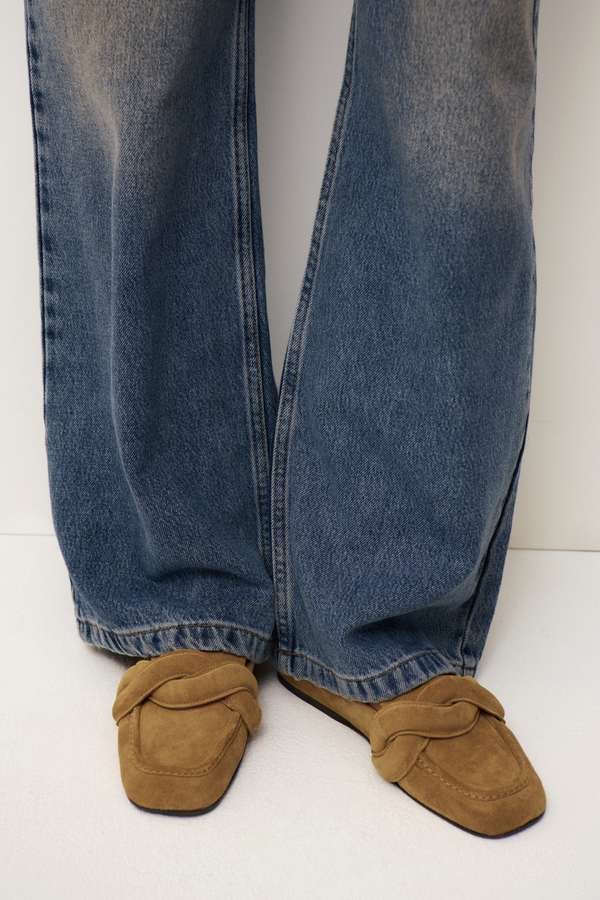 Suede loafers
