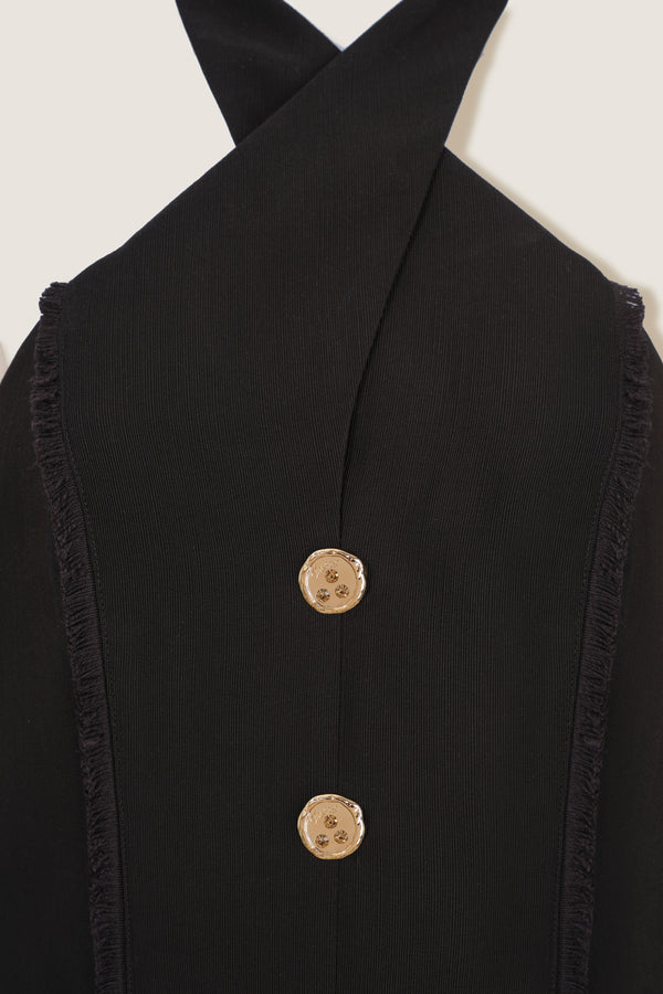 Backless tailored top