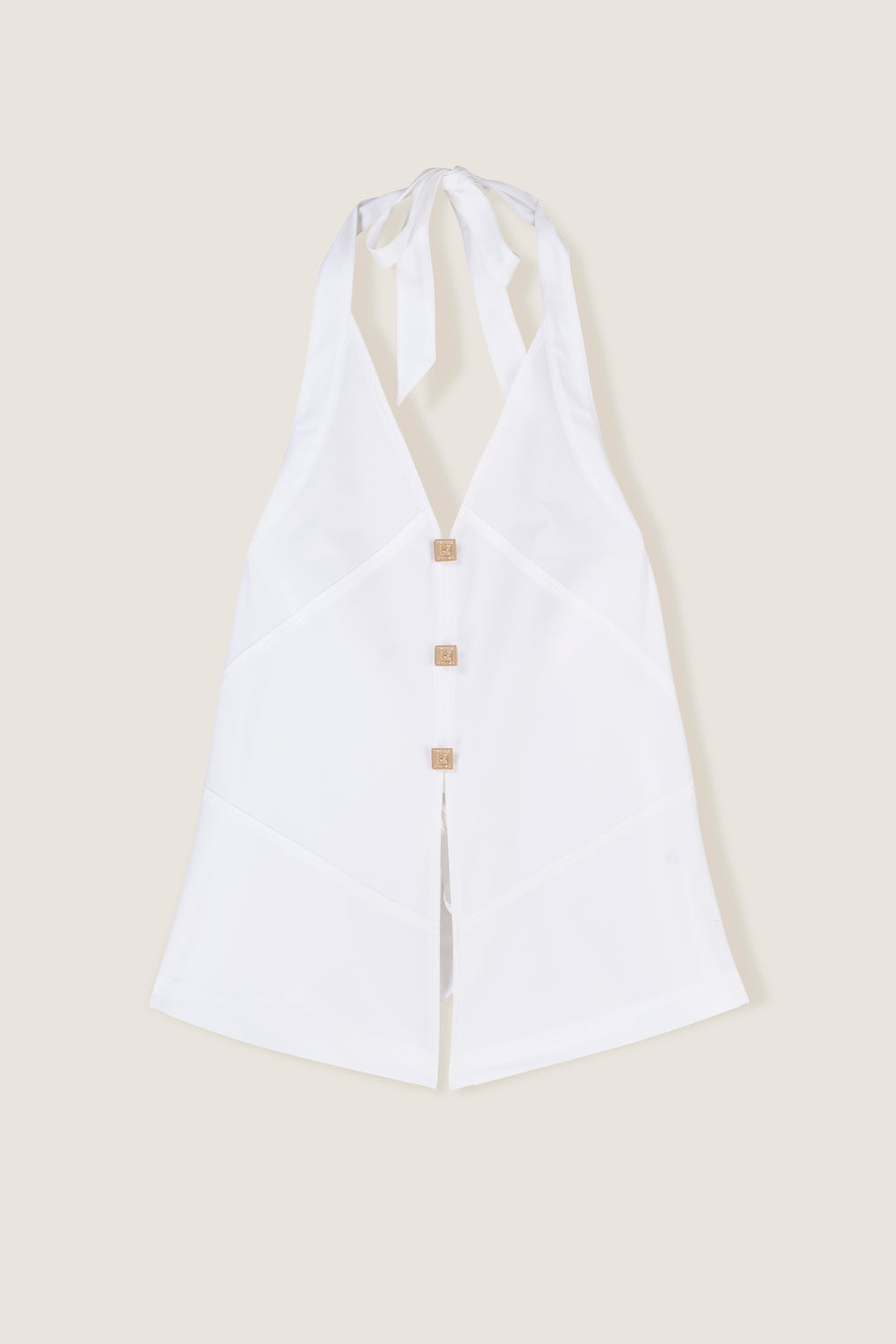 Top dos nu en popeline