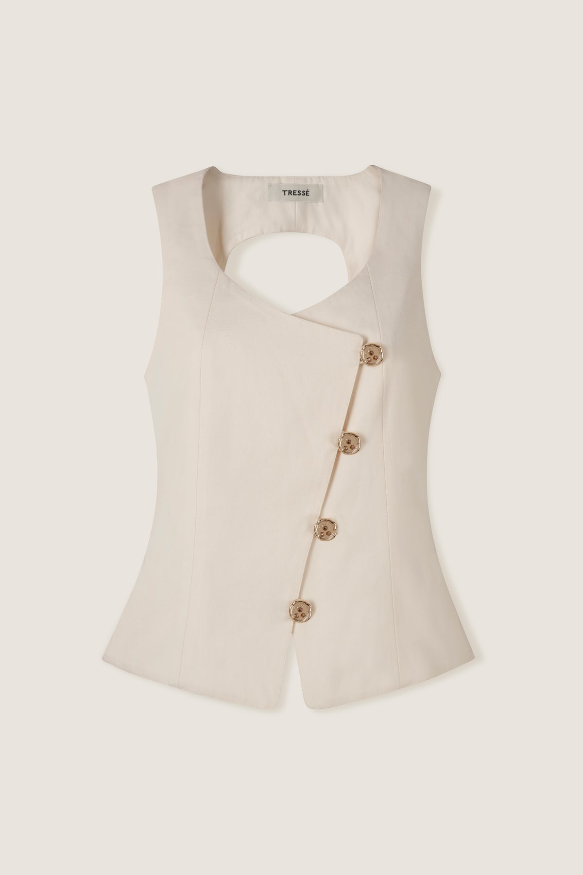 Top aderente con schiena scoperta