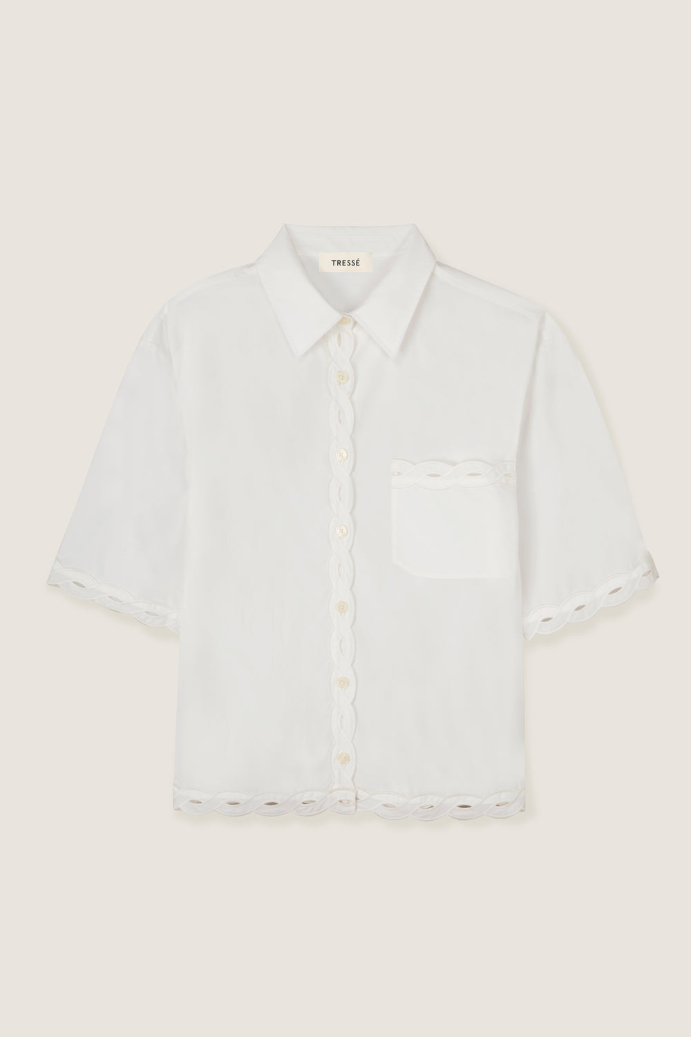 Braided ribbon shirt