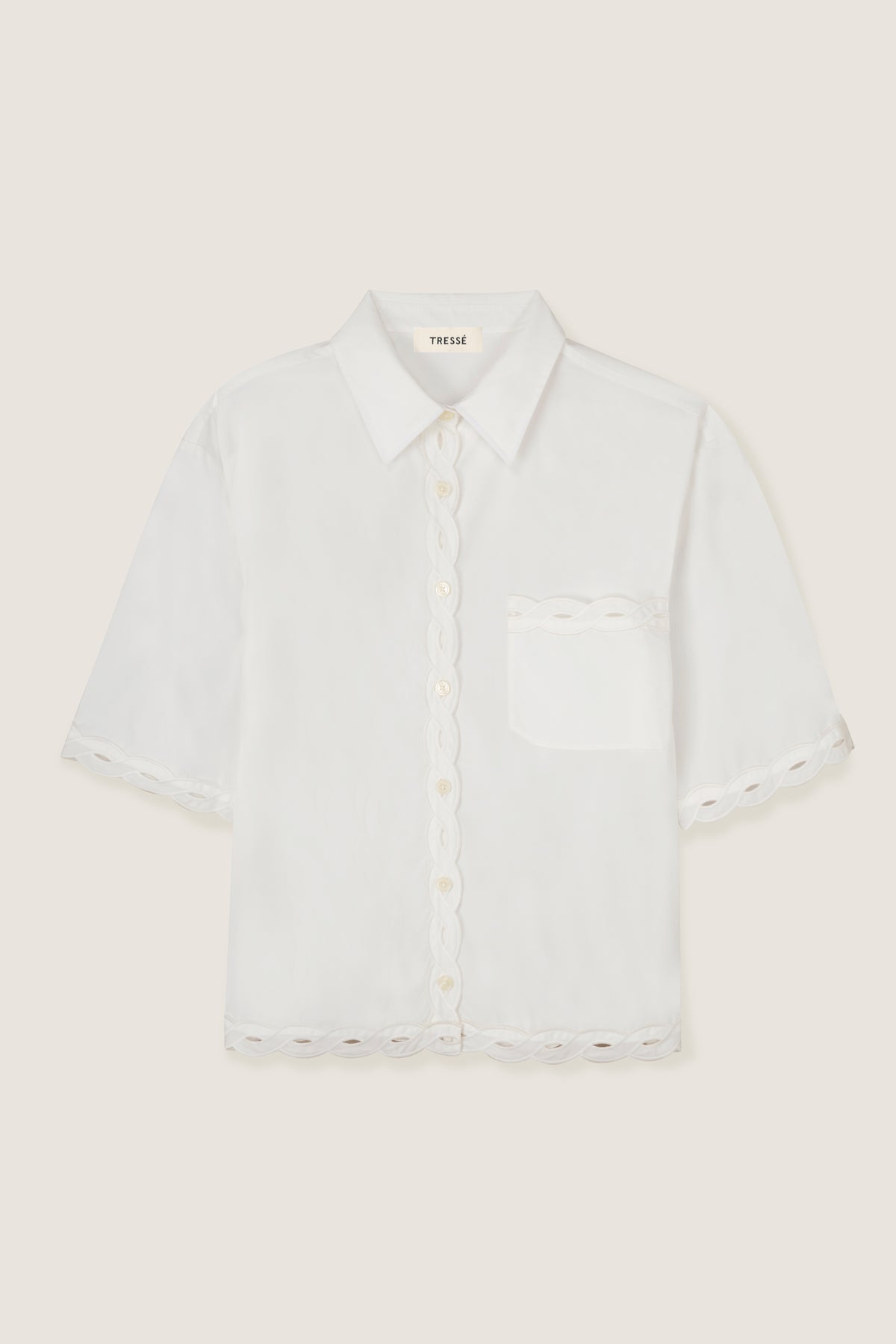 Chemise à ruban tresse