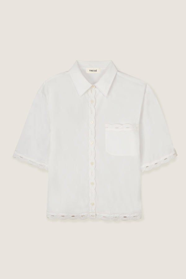 Braided ribbon shirt