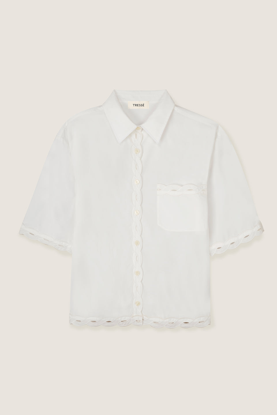 Chemise à ruban tresse