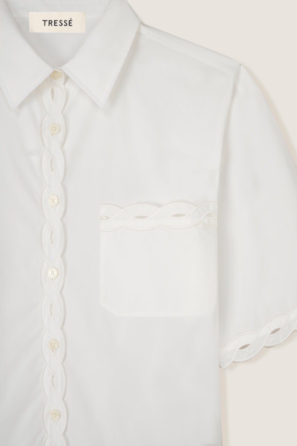 Braided ribbon shirt