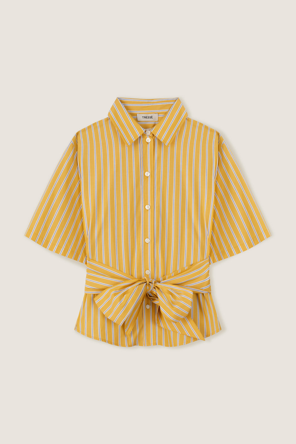 Chemise manches courtes à nouer devant