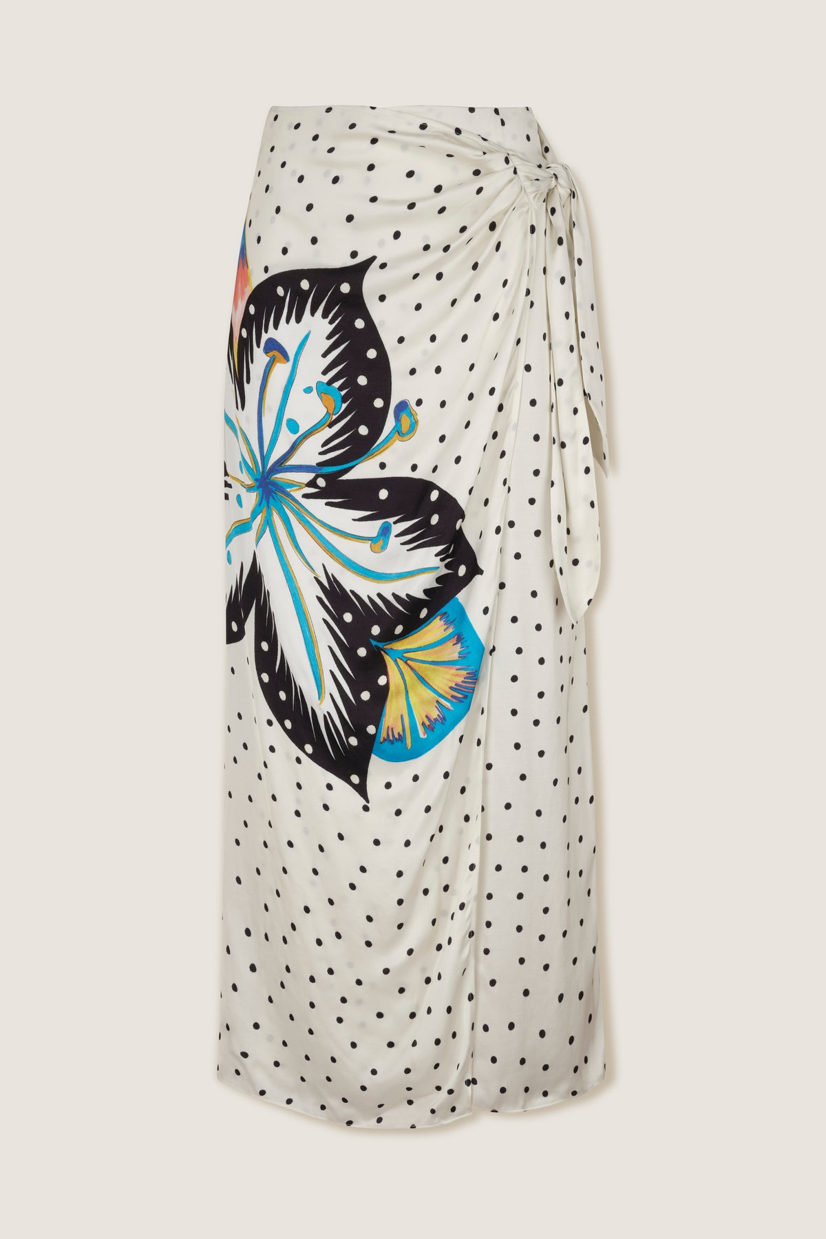 Wrap tie skirt