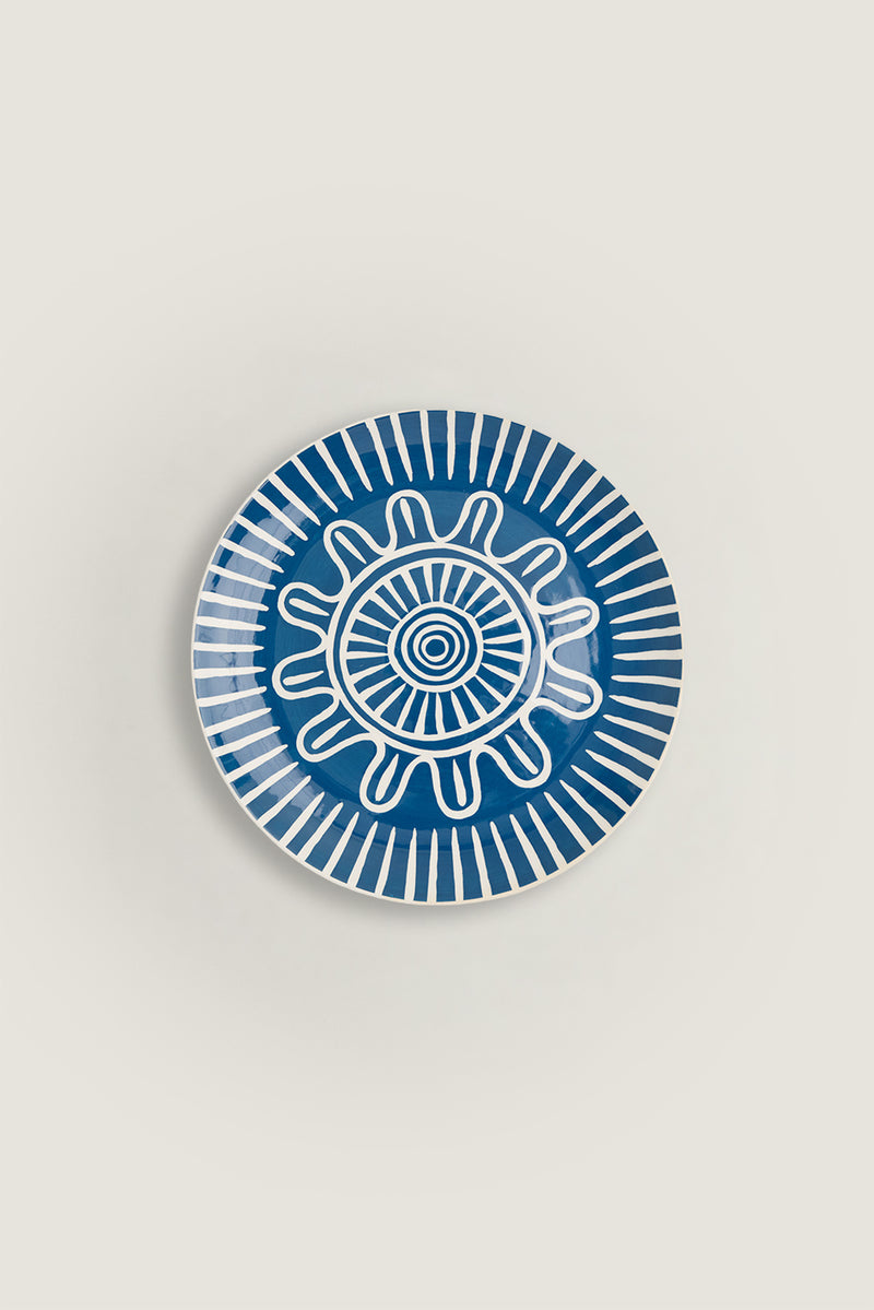 Marine sun dinner plate