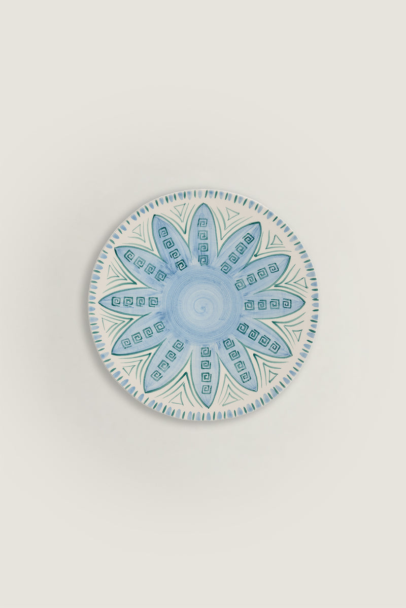Dinner plate with floral pattern