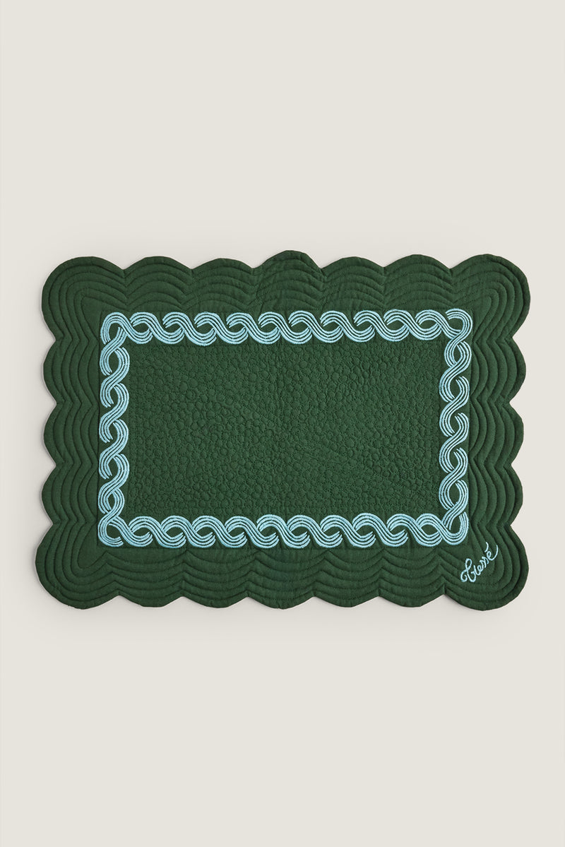 Reversible patterned placemat