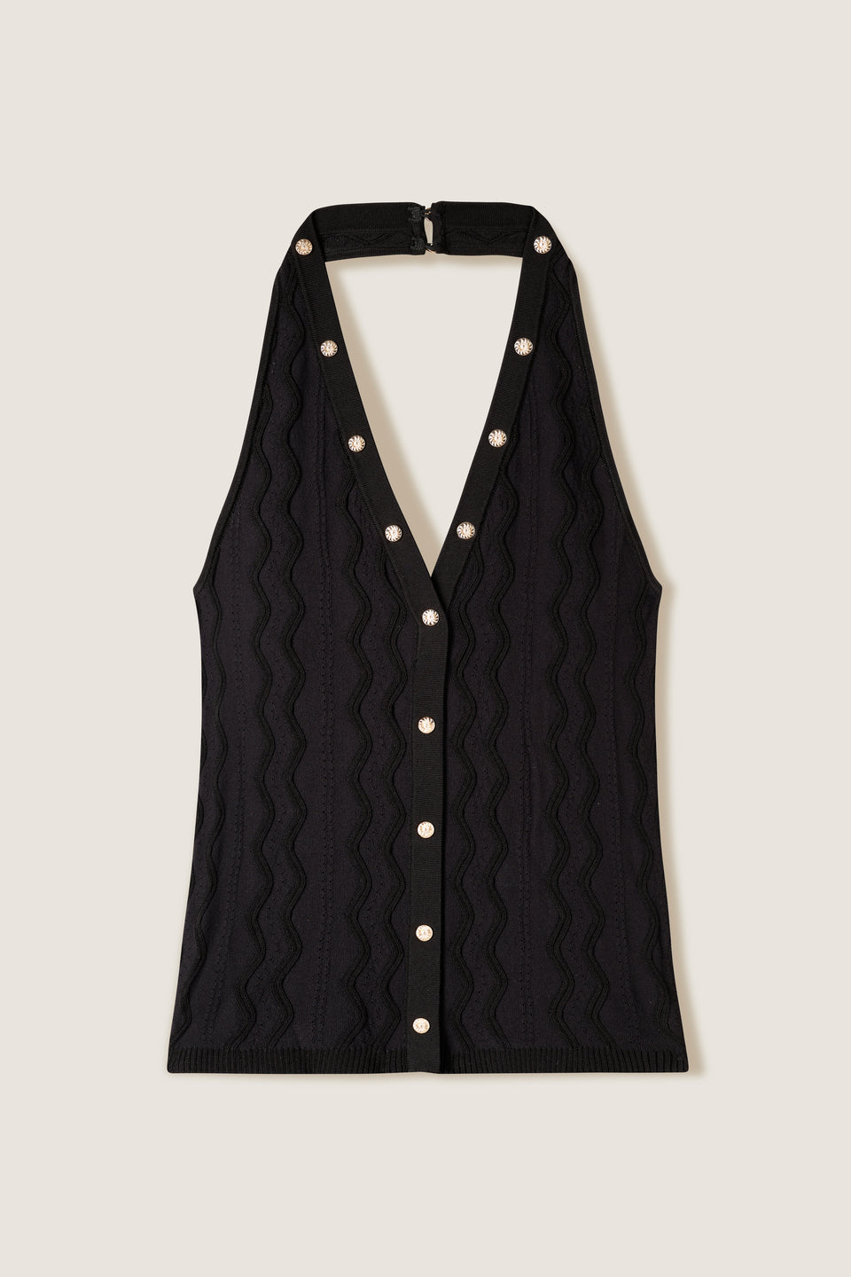 Top dos nu en maille