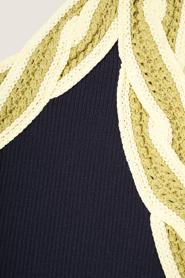 Top en maille épaule dénudée