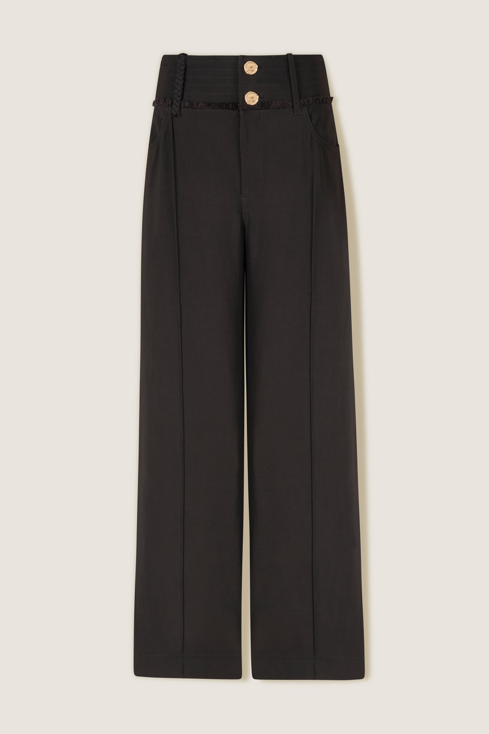 Pantalon tailleur taille haute