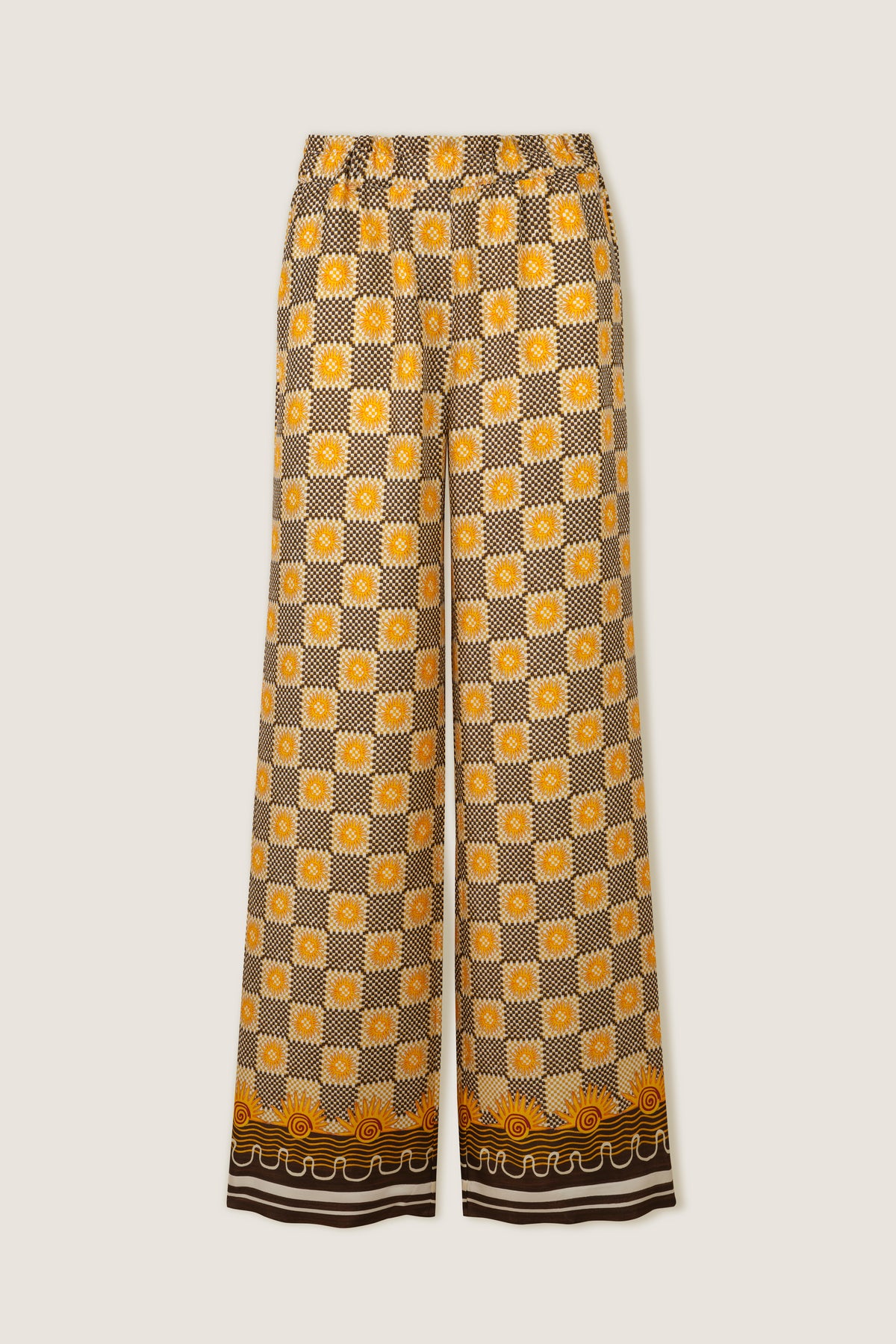 Silk trousers