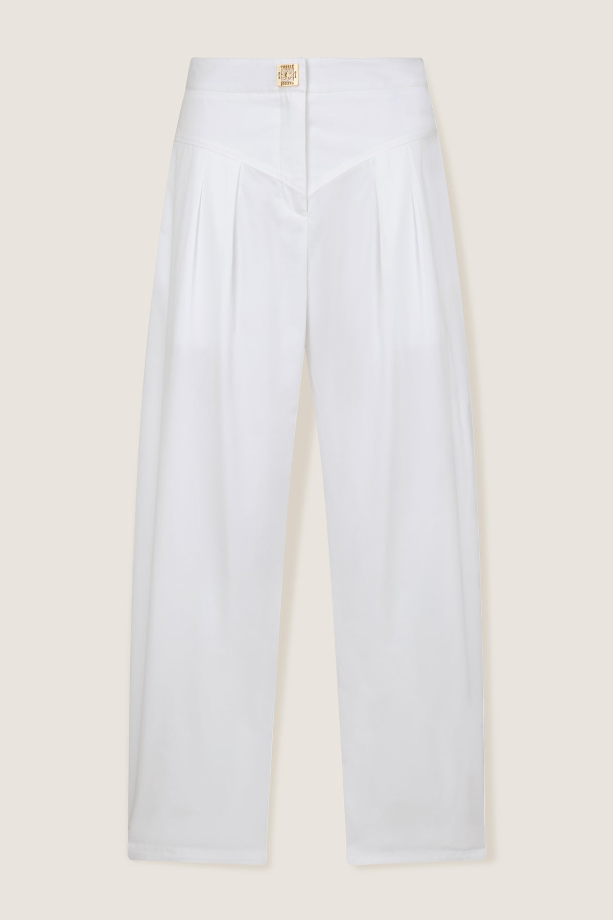 Poplin balloon trousers