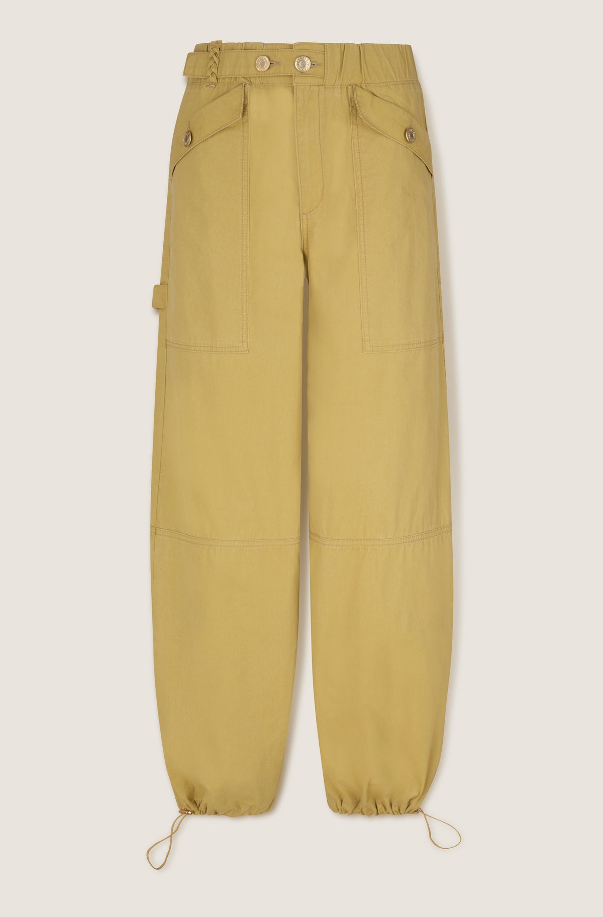 Pantalon à cheville élastiquée
