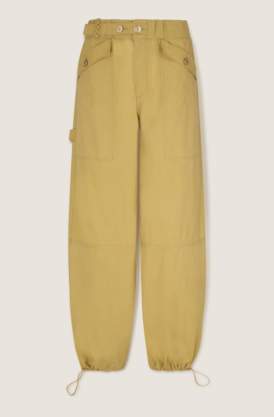 Pantalon à cheville élastiquée