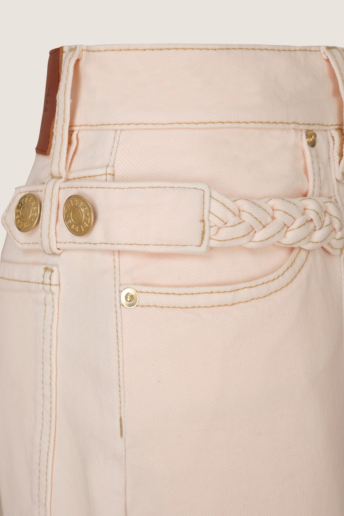 Denim con cucitura al centro della gamba
