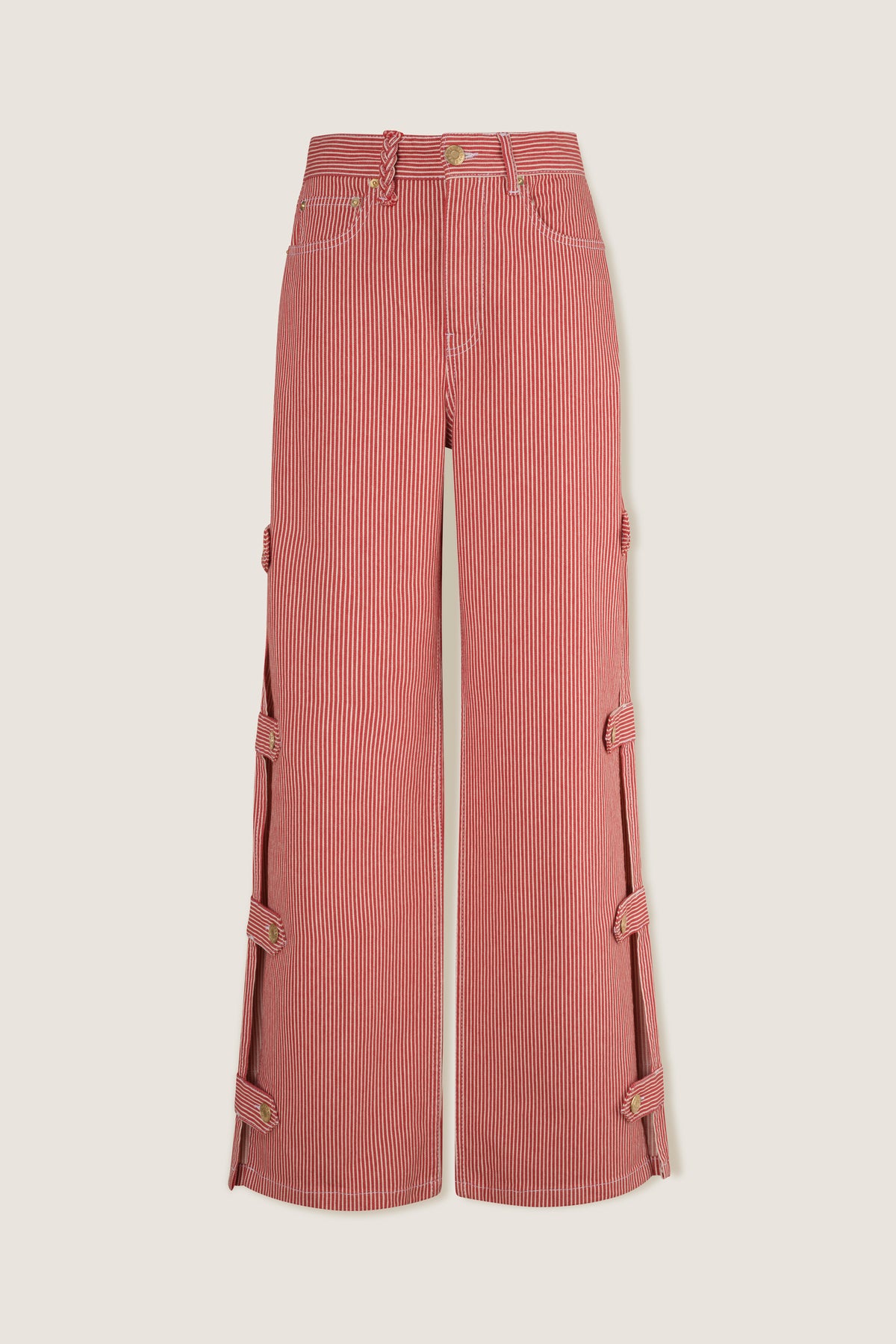 Denim de tela a rayas