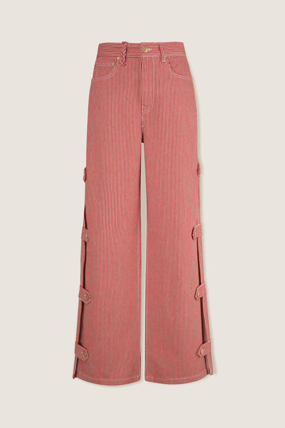 Denim en toile rayée