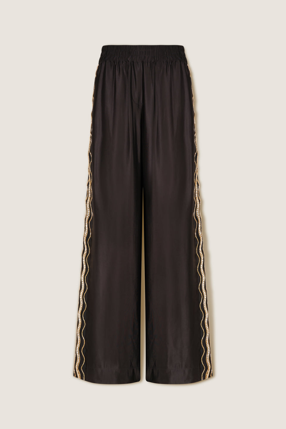 Pantalon à strass brodés