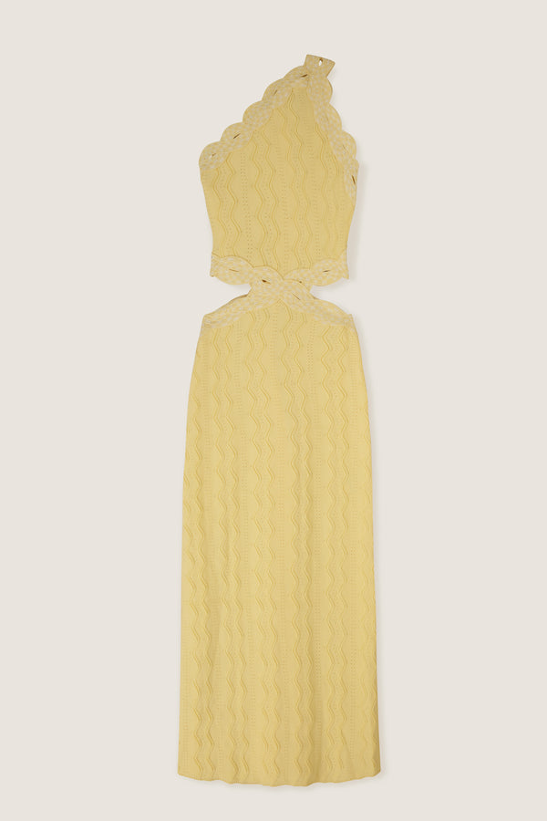 Robe longue en maille