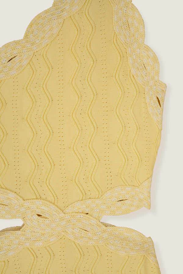 Robe longue en maille