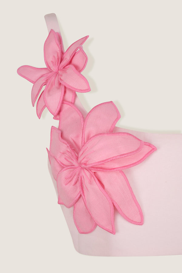 Robe longue effet brassière