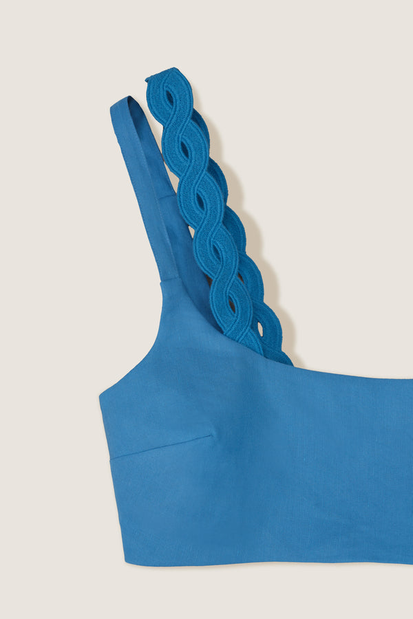 Robe longue à bretelle tresse