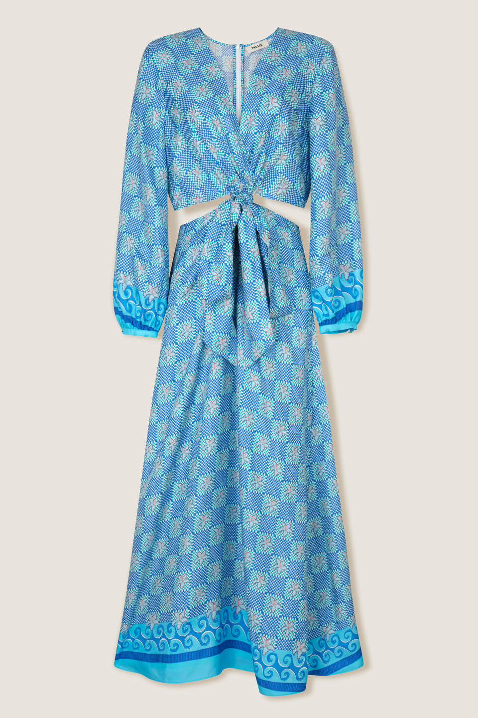 Robe longue en soie