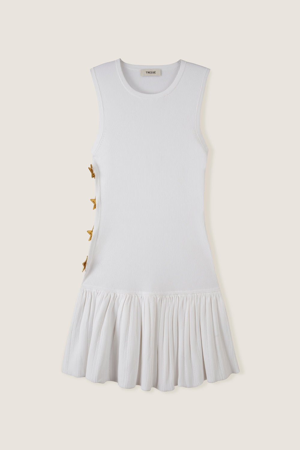 Robe courte plissée