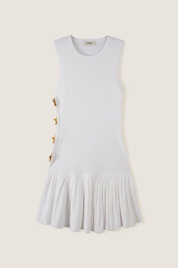 Robe courte plissée