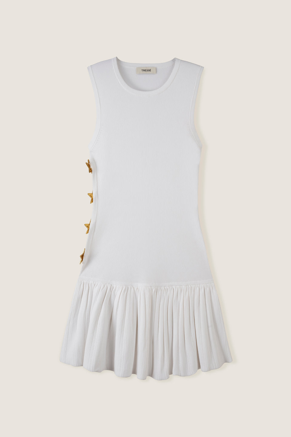 Robe courte plissée