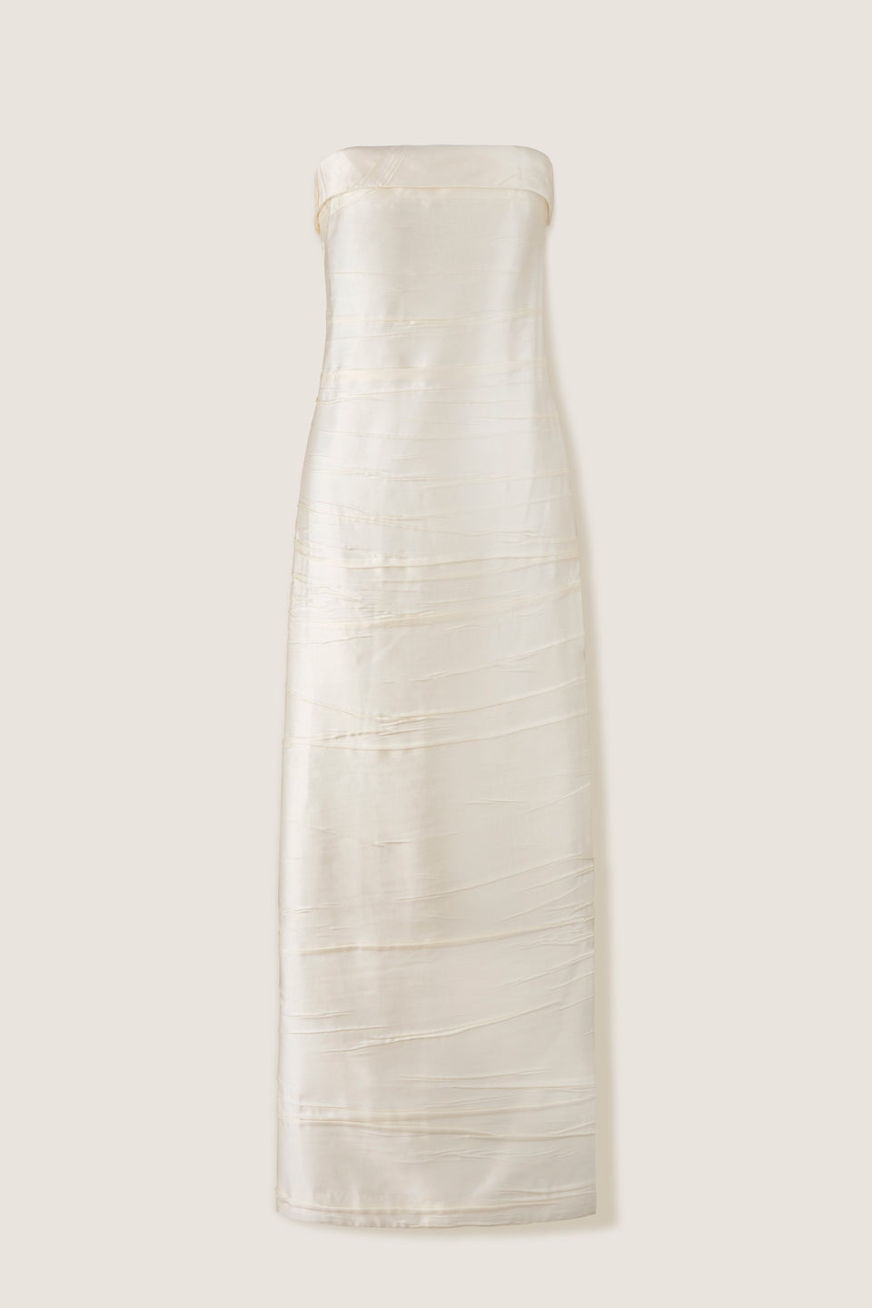 Robe longue bustier plissé