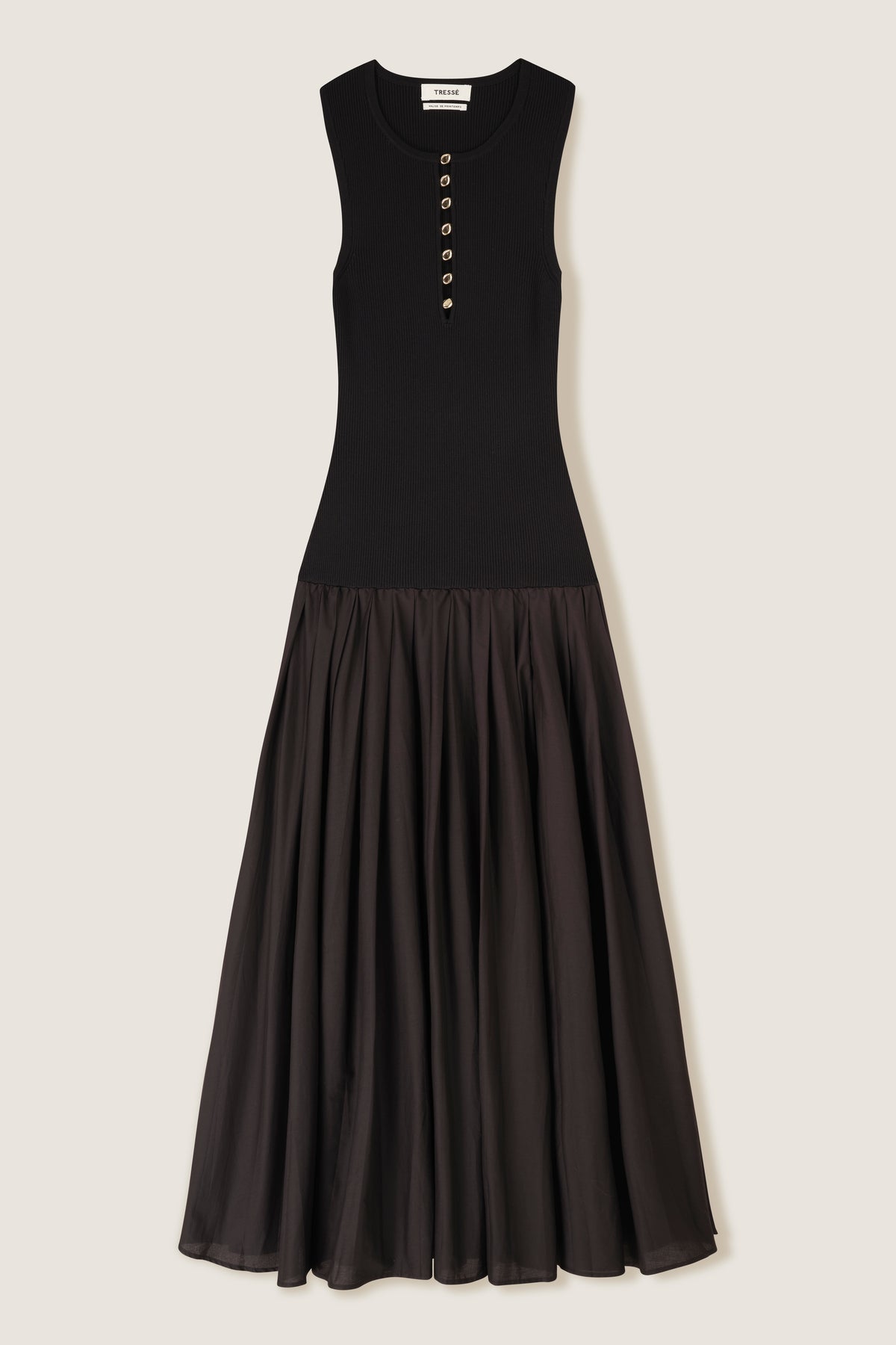 Robe longue bi matière