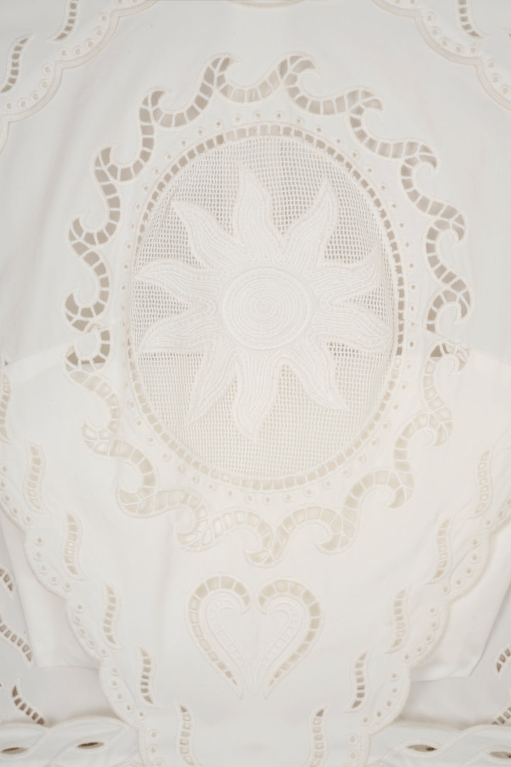 Robe courte en broderie anglaise