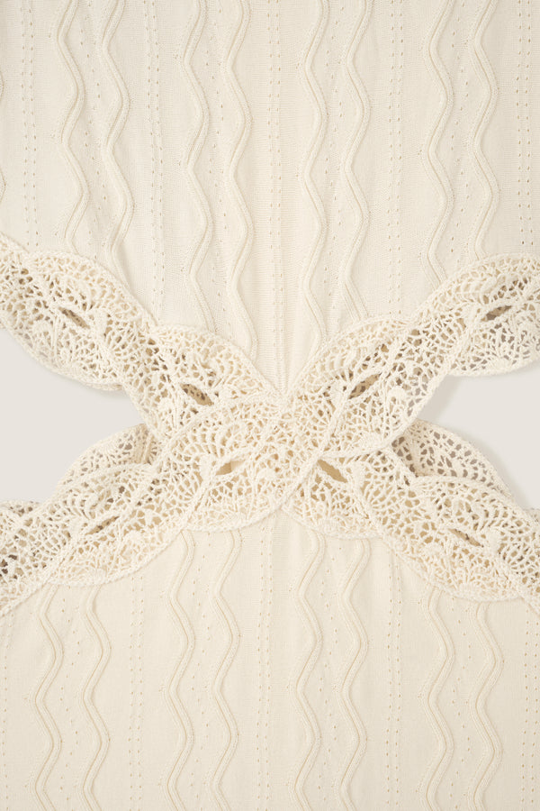 Crochet ribbon dress