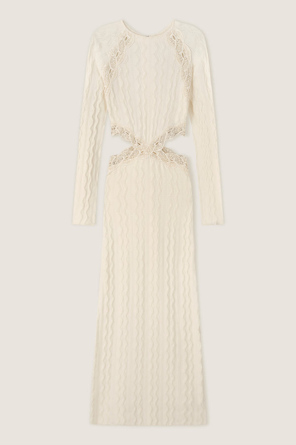 Crochet ribbon dress