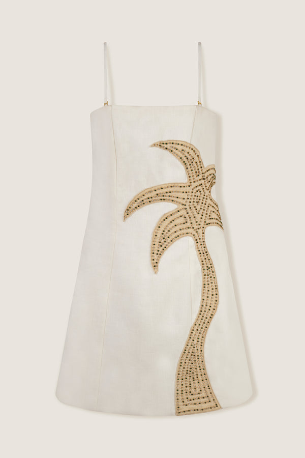 Robe bustier palmier