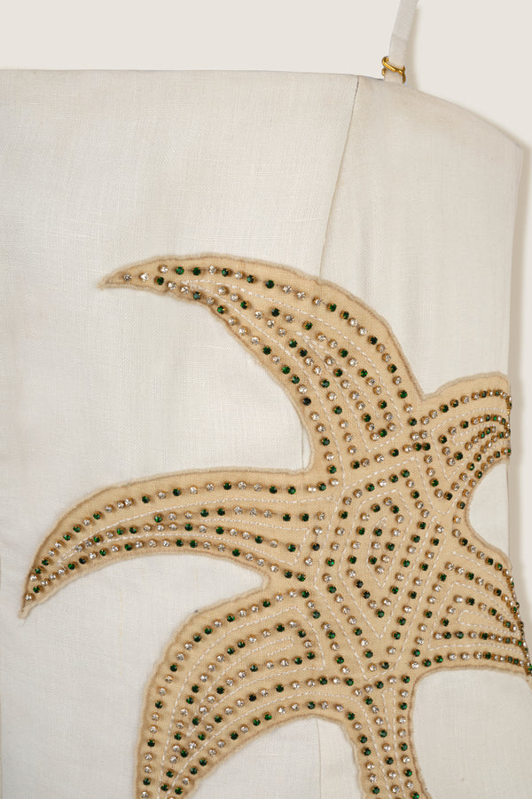 Robe bustier palmier