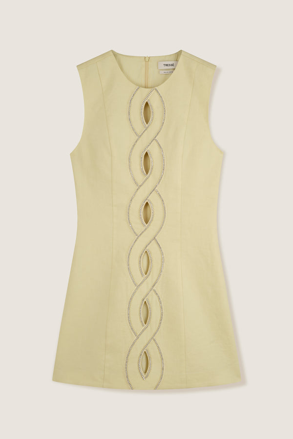 Robe courte à tresse