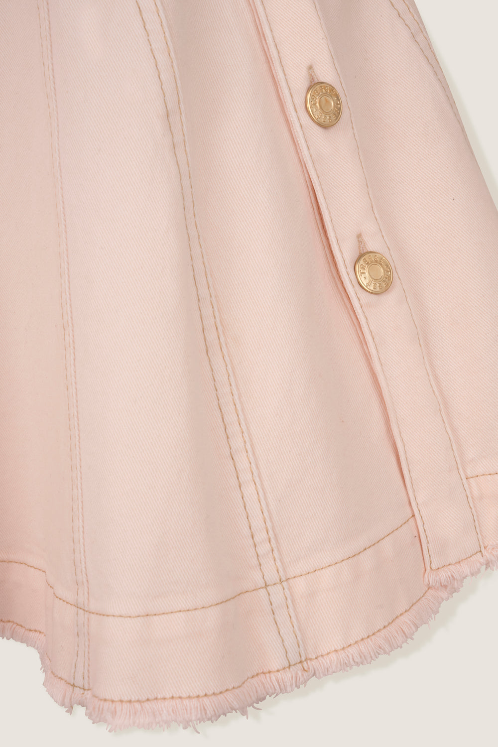 Robe en denim avec découpe en biais