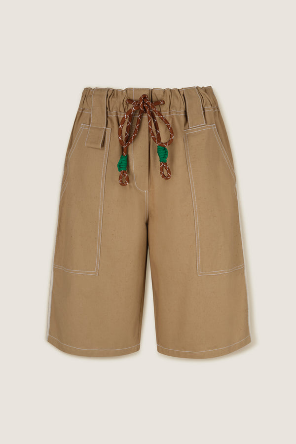 Bermuda à cordon coloré