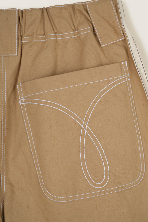 Bermuda à cordon coloré