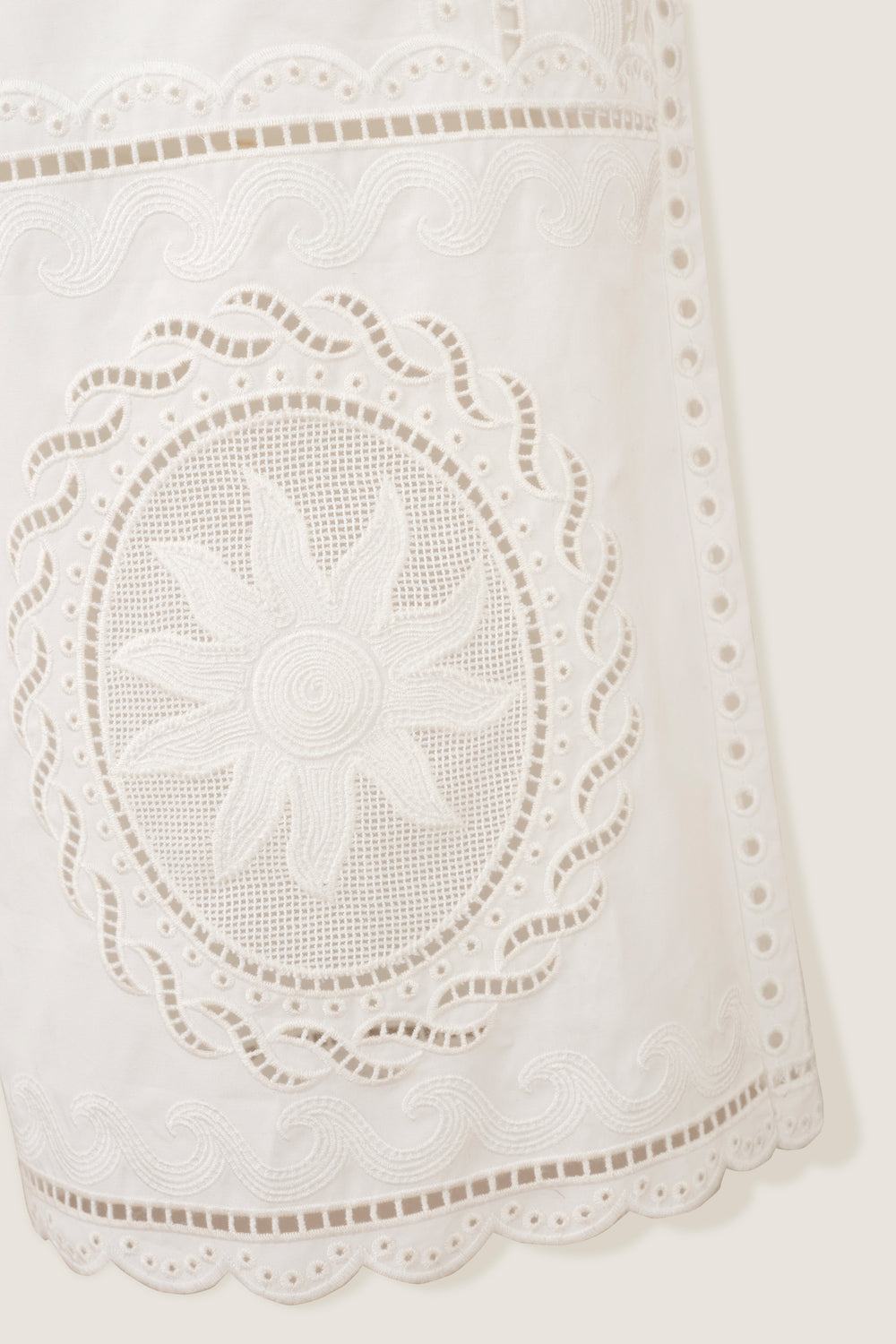 Bermuda en broderie anglaise