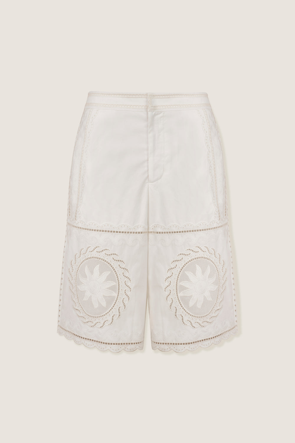 Bermuda en broderie anglaise